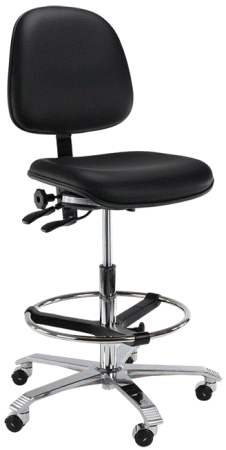 Ongehoorzaamheid twijfel Schaken Score 2302 CLEANROOM hoge stoel, werkhoogte 90-110cm - stoel voor  cleanrooms - gratis proefstoel